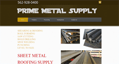 Desktop Screenshot of primemetalsupply.com