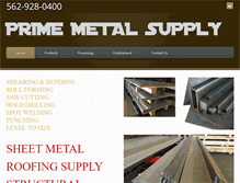 Tablet Screenshot of primemetalsupply.com